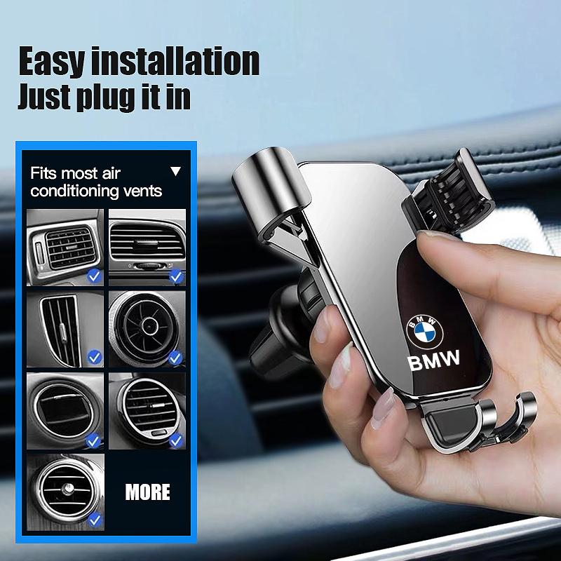 XMVPW1 For BMW Car Air Outlet Mobile Phone Holder Gravity Clamping Bracket For BMW F12 F13 G30 G32 F34 F40 F45 F46 X1 X2 X3 X5 X4 X6 X7