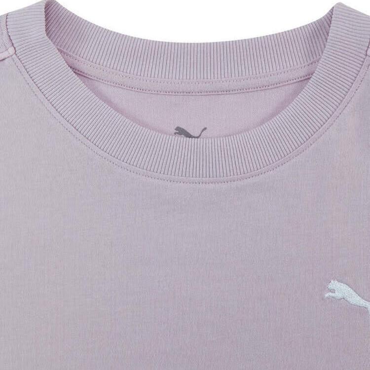 Puma Her Comfortable Versatile Pullover Short Sleeve T-Shirt Women Tops Purple 682155-60