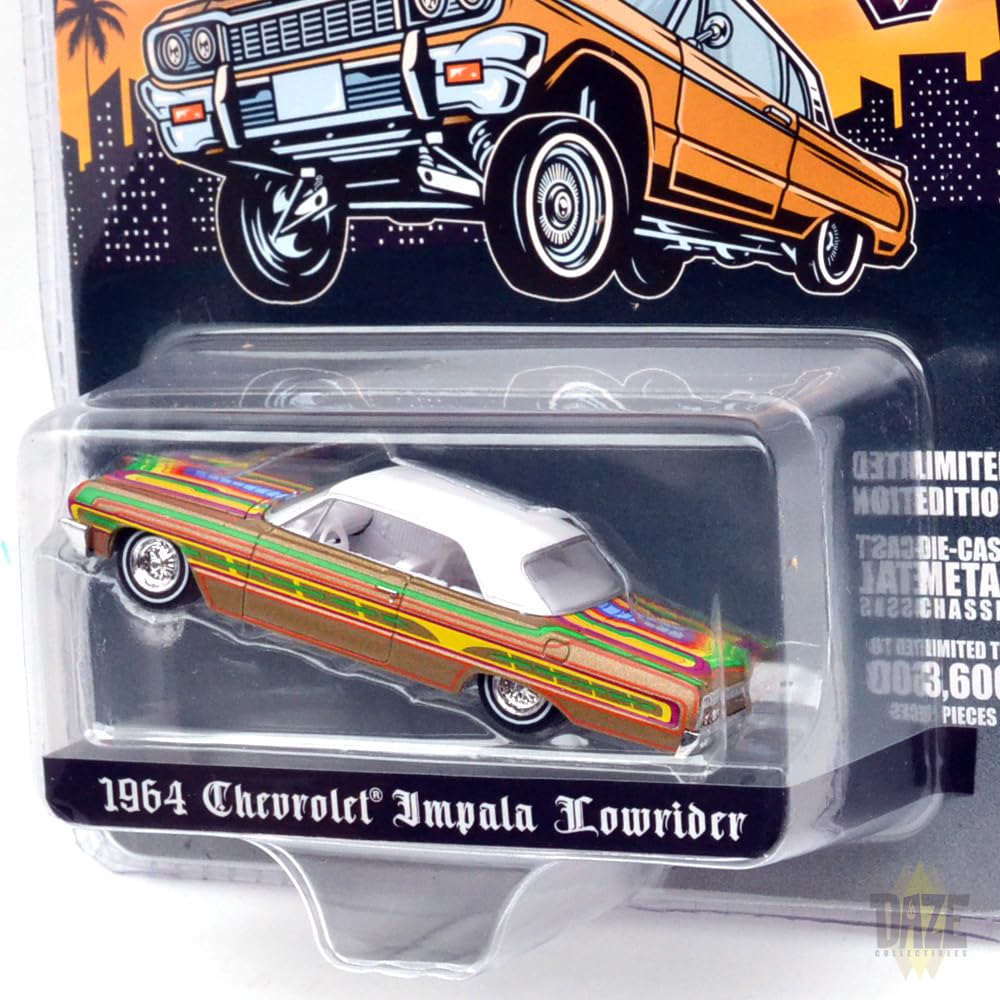 GREENLIGHT 164 Scale MiJo Exclusive - 1964 Chevrolet Impala SS Lowrider - Gold, 51551