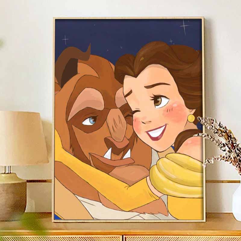 Disney Алмазная мозаика Красавица и Чудовище 5D DIY Алмазная живопись Искусство Алмазная мозаика Набор для взрослых/новичков Идея подарка Декор для дома