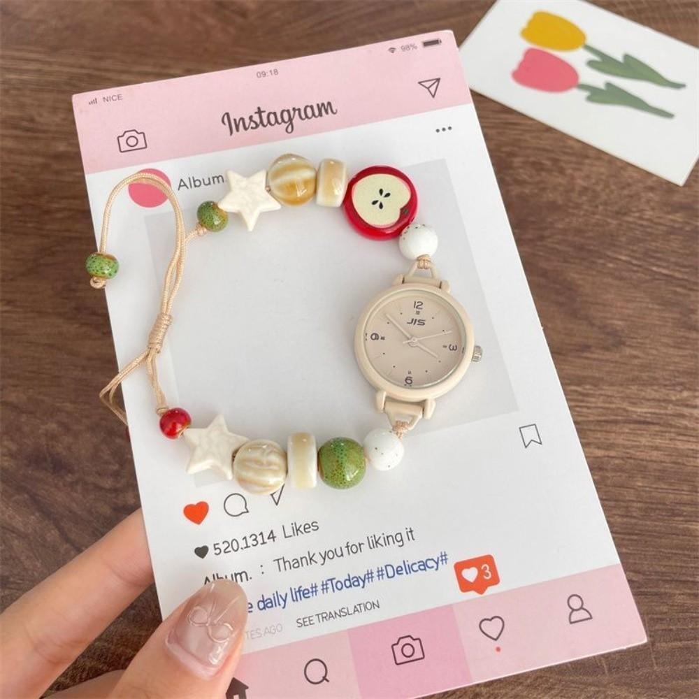 Candy Color Chain Watch Handmade Wristwatches New Quartz Watch Women Girls