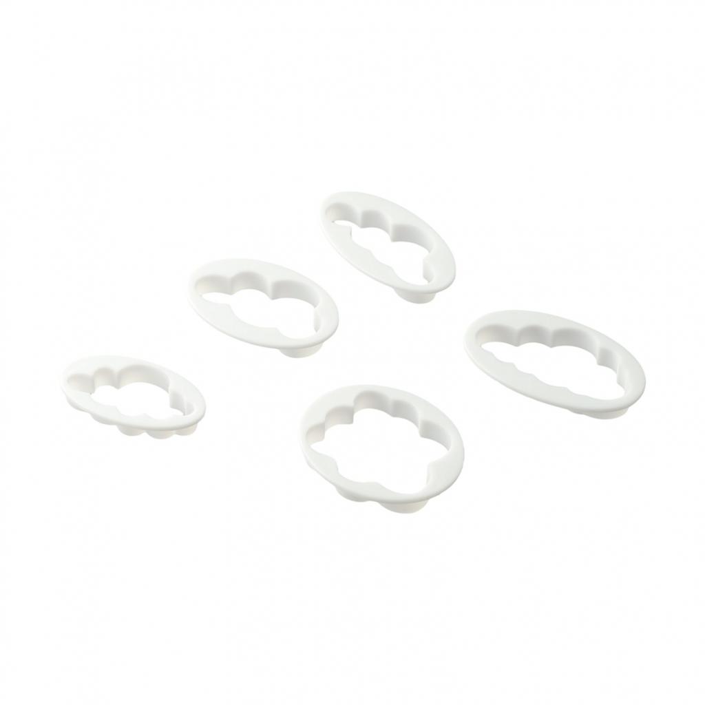 5шт. формочки для печенья в форме облака, изготовленные из 3D-печатной помадки для украшения торта