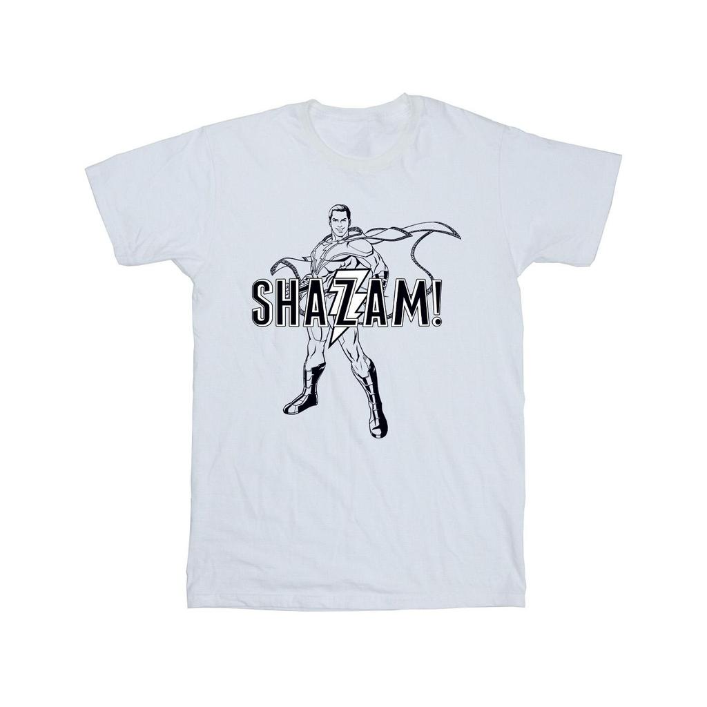 DC Comics Mens Shazam Outline T-Shirt