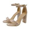 Where's That From Womens/Ladies Patent Leather Strappy Block Heel Court Shoes