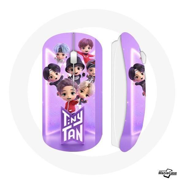 Souris Sans Fil - MANIACASE - BTS TinyTAN - Couleur Violet - Optique - USB Wifi Inclus