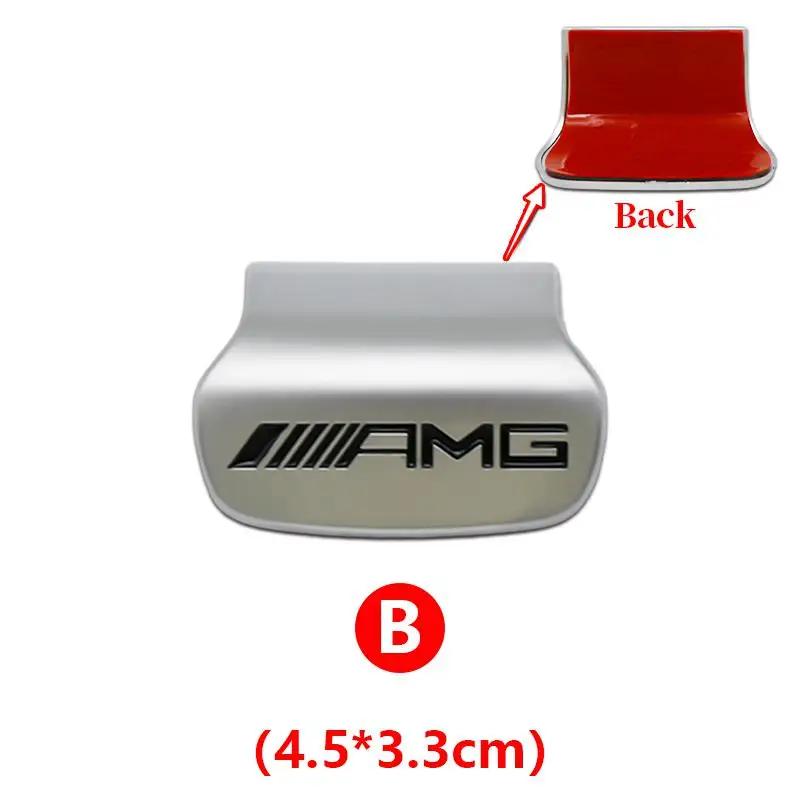 JCG1 3D Car Steering Wheel Emblem Sticker Interior Badge Accessorie For Mercedes Benz AMG W205 W168 W108 AMG W176 W204 W212 GLC