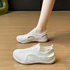 Trendy Mesh Sandals New Summer New Hollow Breathable Casual Board Shoes Thick Sole Versatile Women's Vulcanized Shoes Sneaker