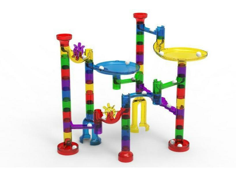 Развивающий набор 3D лабиринт-трек, сделай сам, 105 деталей