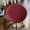 Modern Polyester Waterproof Round Stool Cover For Home Bar And Kitchen Decor