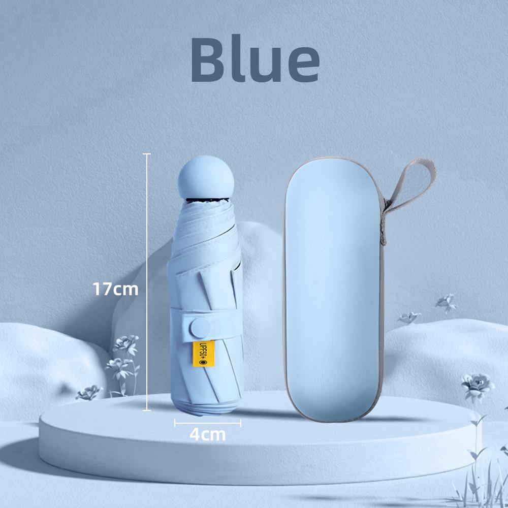 Капсульный складной легкий мини-зонт от солнца и дождя, двойной зонт с защитой от ультрафиолета, мини-пятикратный зонт, новинка