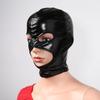 Латексная маска для лица, женская и мужская унисекс, с открытым ртом и глазами, маска для лица, маска с капюшоном, сексуальный костюм для косплея, ролевых игр