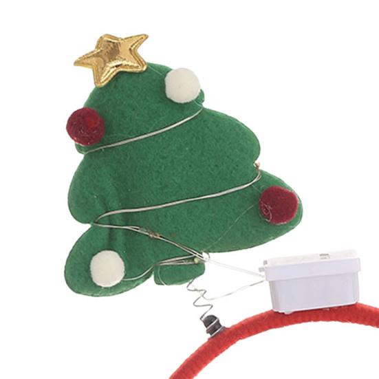 Светодиодные рождественские повязки на голову, шапки эльфа, обруч для волос в виде оленя со светодиодной подсветкой