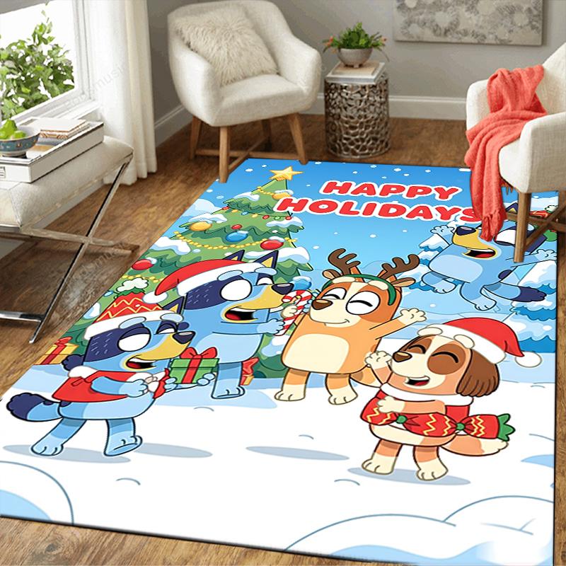 1Pc Happy Holiday Celebration Rug Office Carpet Indoor Outdoor Doormat Nonslip Soft Living Room Christmas Halloween Gift D92249