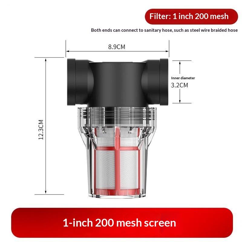 Reusable Garden Water Filter Impurity Removal Prefilter 1/2'' 3/4'' 1'' Fits Standard Outdoor Irrigation Systems