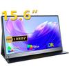 UPERFECT Mobile Wide Color HDR Gaming Portable IPS LCD Blue Light Pen Hole VESA Protective USB To Standard Compatible with and Black 15.6-inch