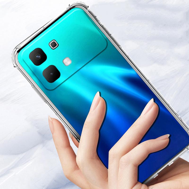 Чехол для infinix Note 60 / 60 Pro Air Protection Силиконовый Прозрачный Ударопрочный Корпус для корпуса телефона infinix Note Edge
