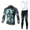 Дышащие велосипедные майки, комплект одежды для велоспорта, быстросохнущая мужская велосипедная одежда с длинными рукавами, костюм, колготки