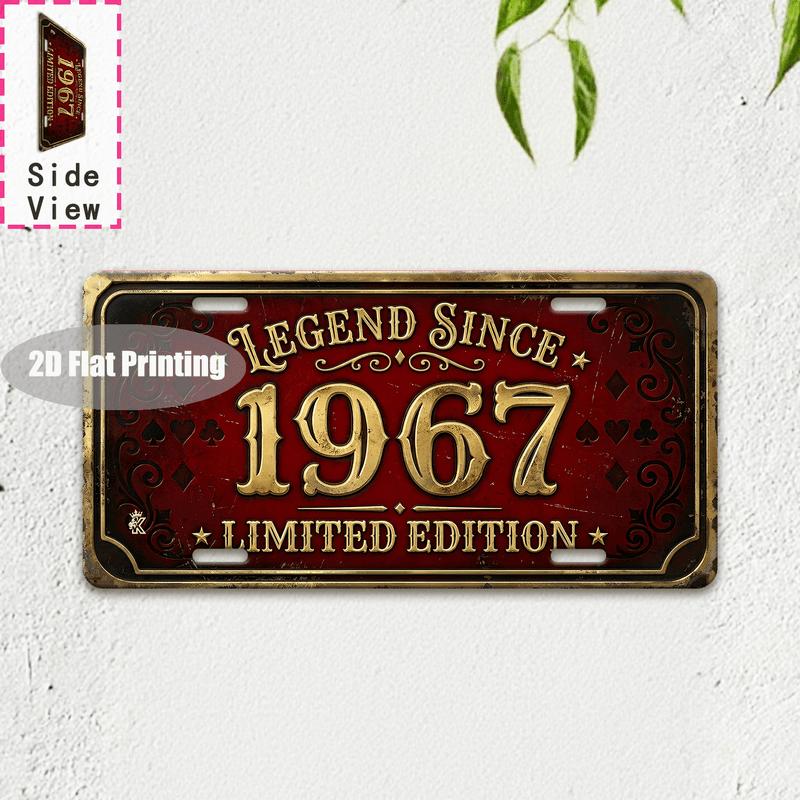 Vintage Distressed City Coordinate Mountain Year Slogan License Plate Metal Tin Sign Retro Wall Decor For Bar Cafe Home Garden