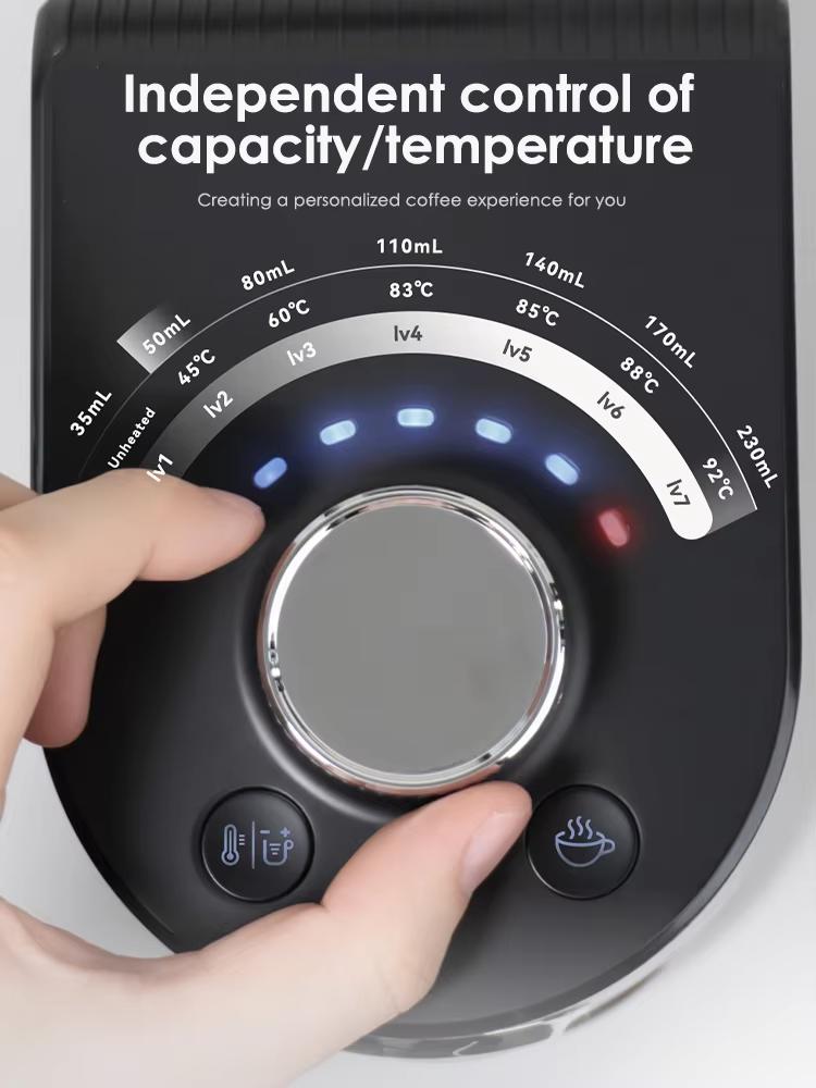 HiBREW 3 In 1 Multiple Capsule Coffee Machine Hot/Cold DG Cappuccino Nes Small Capsule Ground Coffee Cafeteria H3C