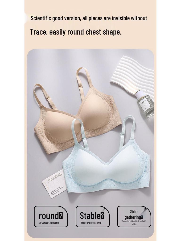 Бесшовный дышащий бюстгальтер с 3D-узором, предотвращающий провисание, для женщин