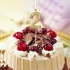 Gold Number Birthday Numeral Candles Number Cake Decor for Adults/Kids Party
