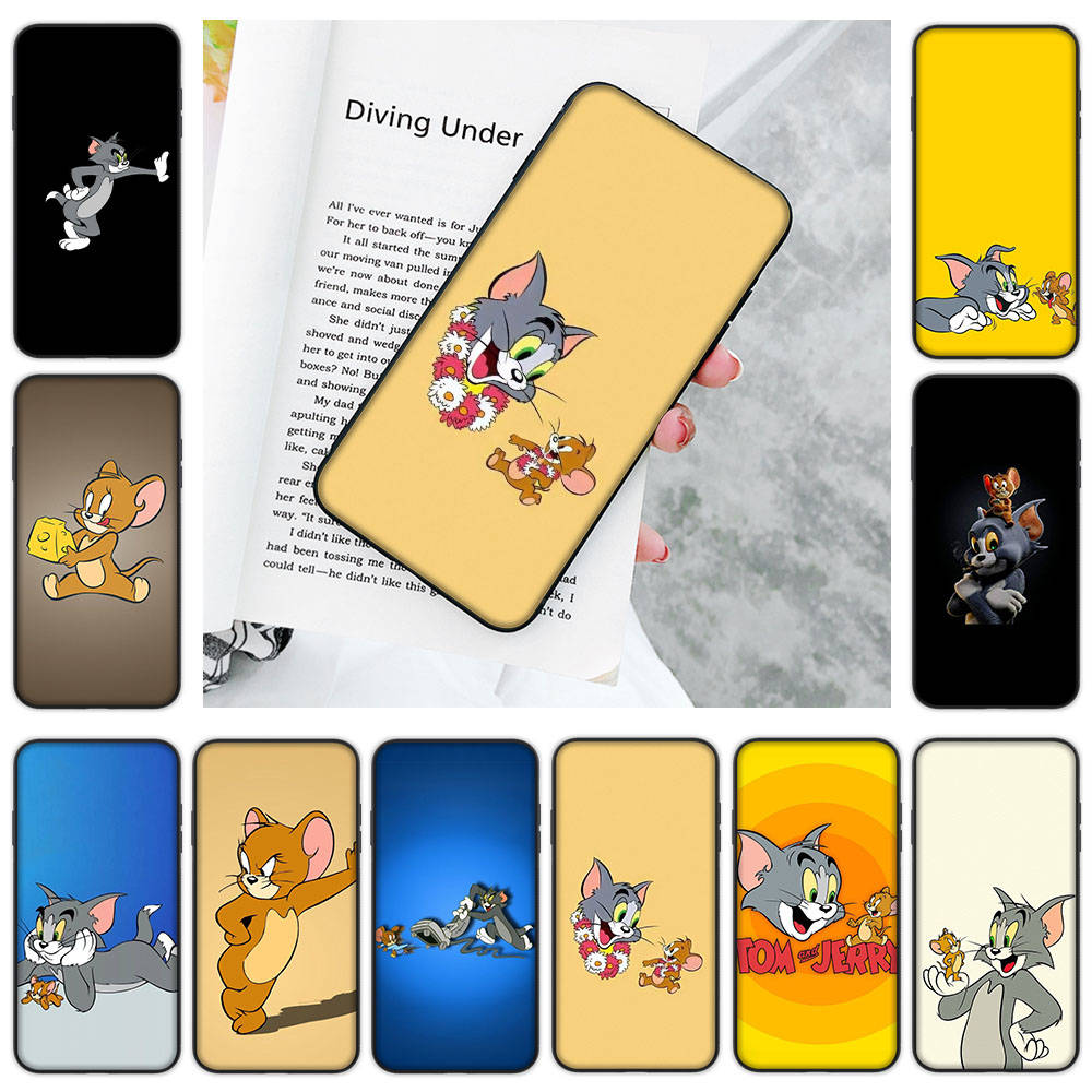 Мягкий чехол JT48 Mouse Cat Tom and Jerry для OPPO Reno 8 6 5 4 Pro Plus Find X3 A17 A3 A31 A38 A40 A53 A54 A55 A74 A76 A78 A77 A80 A94 A95 A96 Lite
