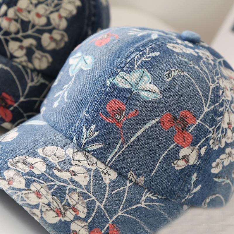 Ковбойская шляпа женская весенне-осенняя модная бейсболка с принтом мягкая кепка