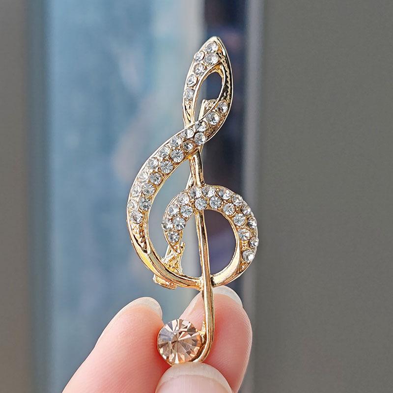 Творческая личность, ритмичная музыкальная нота, брошь, дизайн, чувство, костюм, корсаж, кардиган, аксессуары, изысканная нишевая булавка, воротник, булавка для женщин