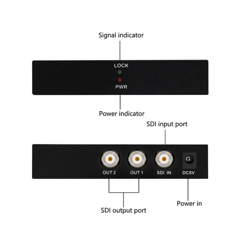 Профессиональный BNC SDHD3G Сплиттер Для Распределения Видео 1080p В Студийном Вещании И Системах Безопасности