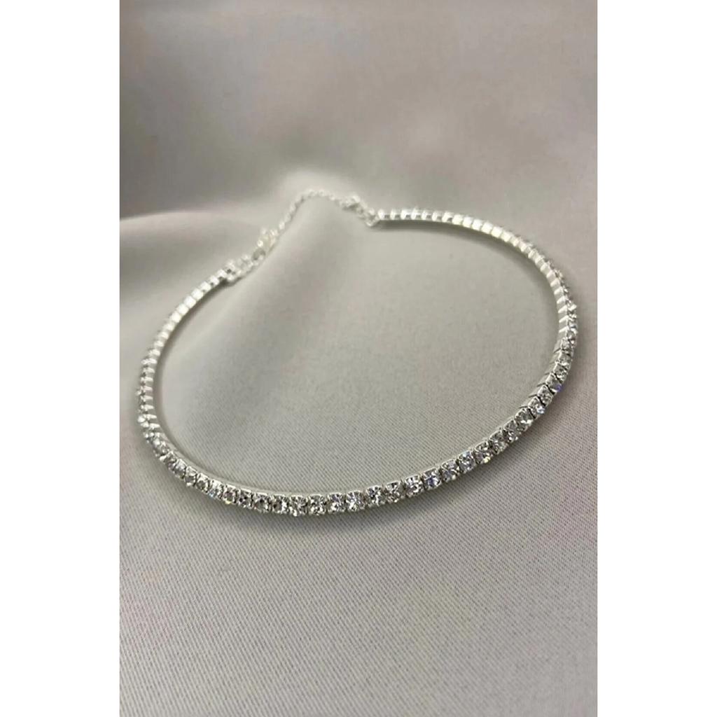 Women's Rhinestone Choker Necklace Kly0007
