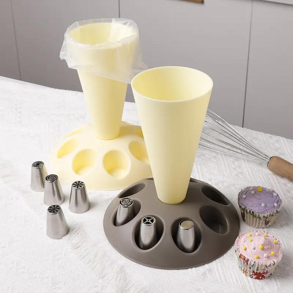 Прочная подставка для выпечки, для столешницы, кондитерский мешок, место для размещения насадок, органайзер для стоек, украшения для торта, инструмент для выпечки