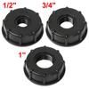 Portable 1" 3/4" 1/2" Coarse Threaded Cap Adaptor Connector IBC Tank Fittings