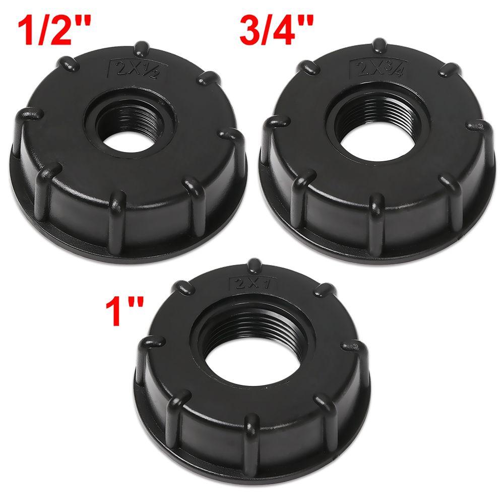 Portable 1" 3/4" 1/2" Coarse Threaded Cap Adaptor Connector IBC Tank Fittings