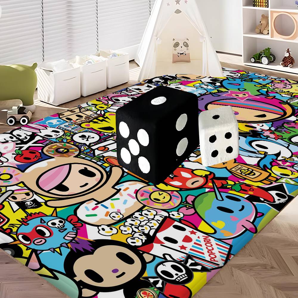 Мультяшный T-Tokidoki Кухонный коврик Детская Комната Спальня Декор Балкон Противоскользящий Коврик для двери Гостиная Alfombra