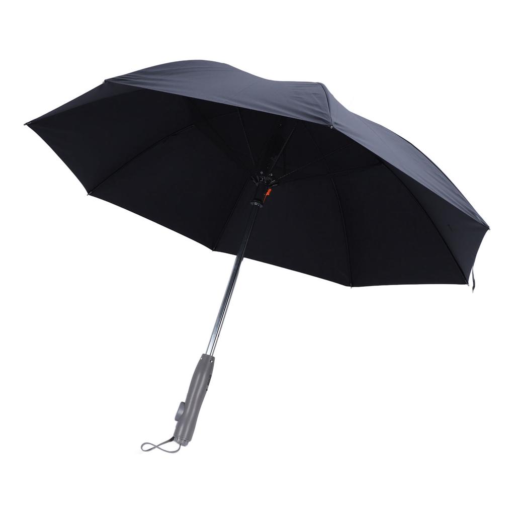 Portable Sun Umbrella with Fan and Mist Spray UPF 50+ UV Protection 8 Ribs Rechargeable Sun and