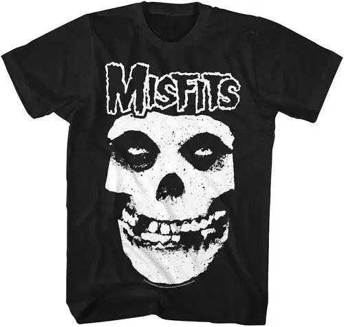 2026 Summer UnisexS T Shirt New Fashion Misfits Punk Style Tshirt Retro Street Skull Pattern Unisexs TShirt Ins Y2k