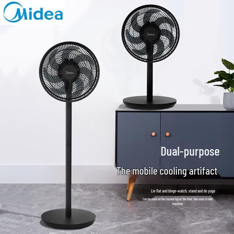 Midea 12-дюймовый настольный и напольный вентилятор с 7 лопастями, штепсель CN (адаптер в комплекте)
