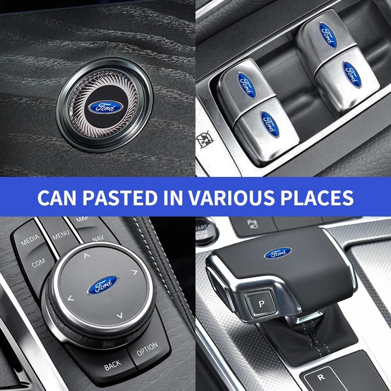Car Sticker Car Start Button Small Sticker Window Control Button Small Sticke For Ford Focus 2 MK2 3 4 ST Mondeo Suit Fiesta Mus