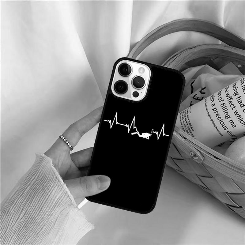 Scuba Diver Diving Mobile Celular Phone Cases for iPhone 17 Air 16 Coque 15 14 12 13 PLUS 11 PRO MAX Coque Fundas