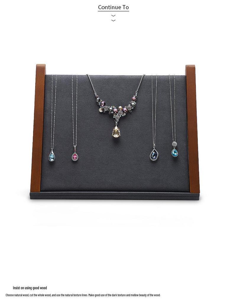 Digu Solid Wood Vertical Necklace Display Stand