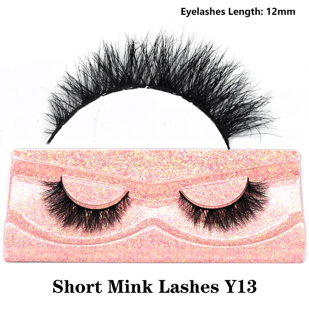 FOXESJI Mink Half Lashes Extension Natural Daily Reusable Short Strip Eye Lashes Mink Fluffy Soft Half False Eyelashes Make Up