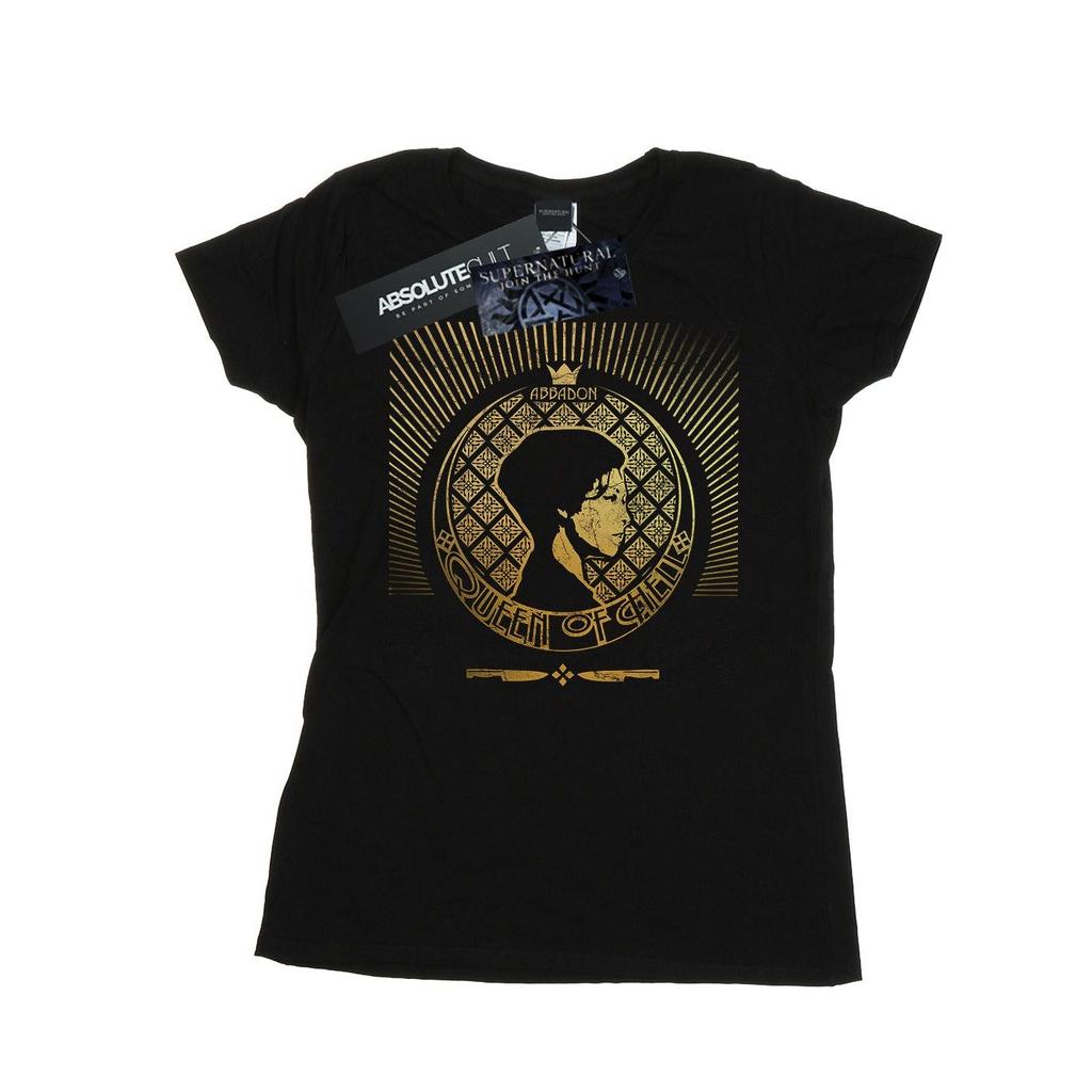 Supernatural Womens/Ladies Abbadon Crest Cotton T-Shirt