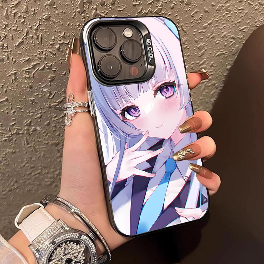 Blue Archive Ушио Ноа Чехол для телефона для iPhone 17 16 15 14 13 12 11 X XR XS 8 7 Air Pro Max Plus Полупрозрачный Цветной Чехол Роскошный