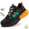 New Fashion Work Sneakers Protective Safety Shoes Industrial Puncture-Proof Anti-smash Steel Indestructible Toe Male Boots