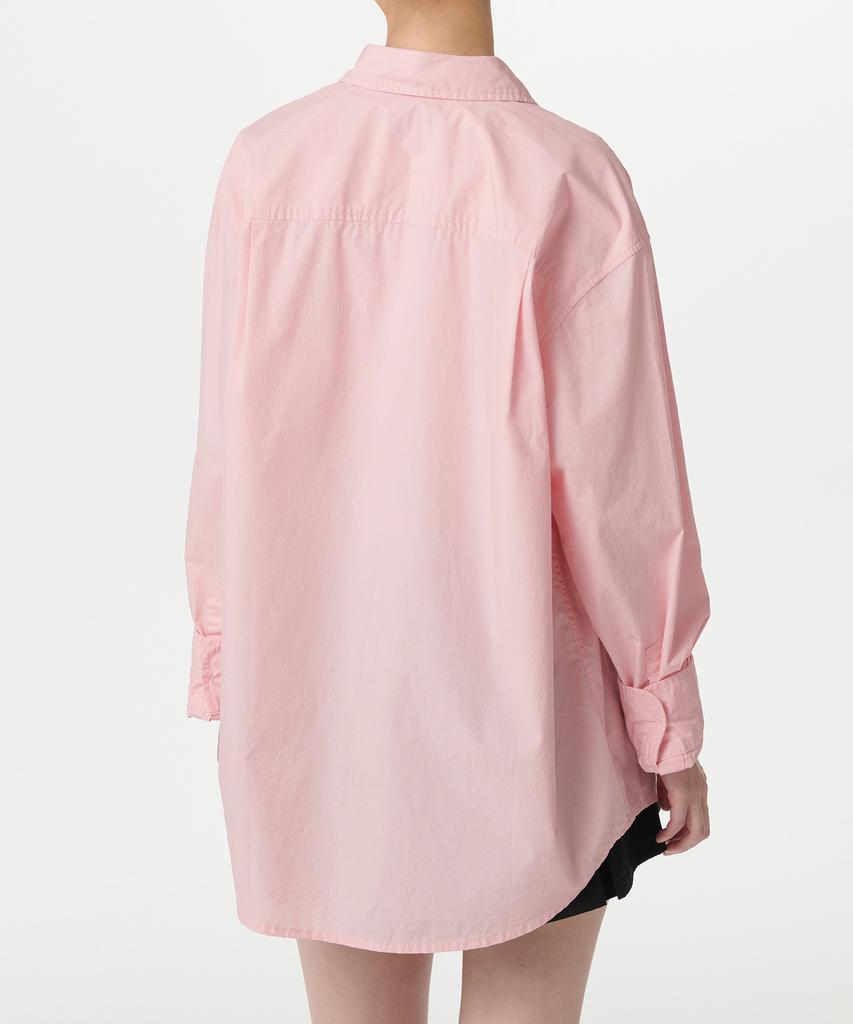 MUSINSA STANDARD WOMAN Women'S Oversized Washed Poplin Shirt [Pink]
