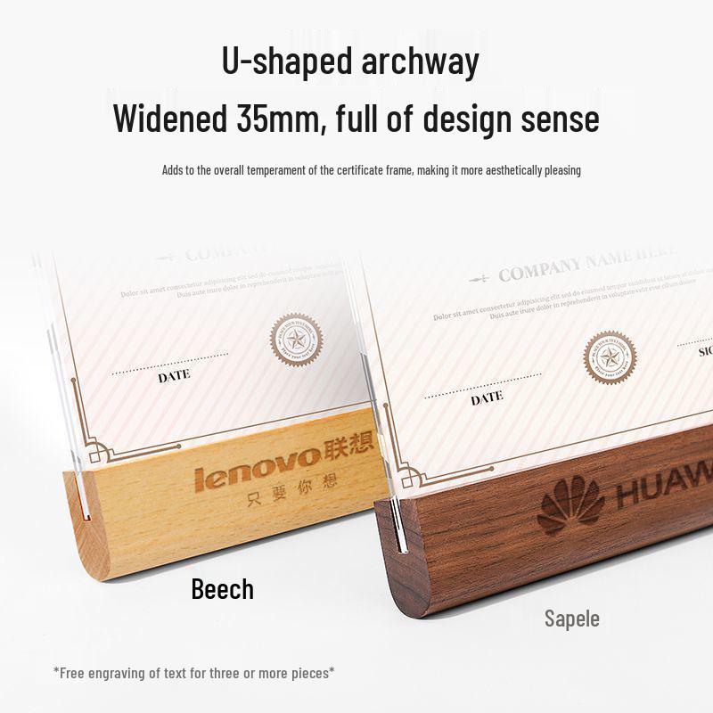 Рамка для сертификата из высококачественного хрустального стекла формата А4 для награды «Отличный сотрудник»