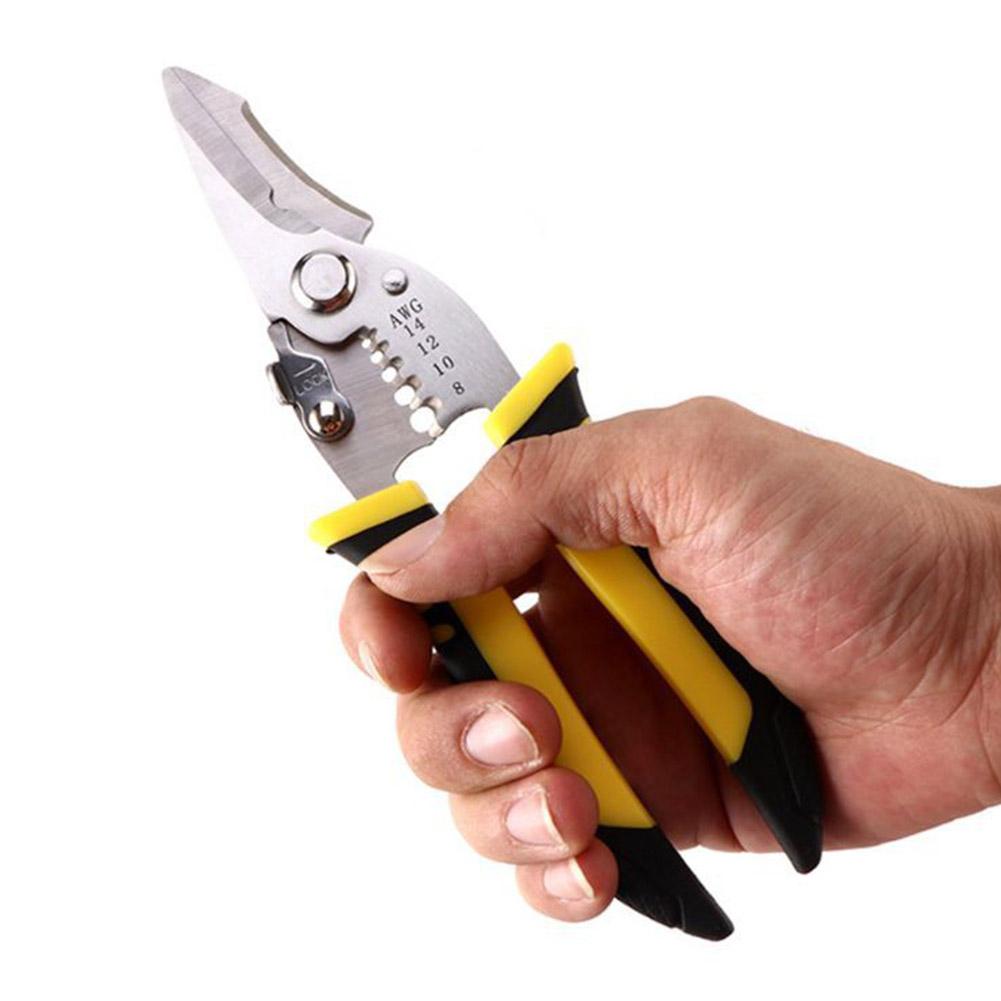 Wire Stripping Pliers Multifunctional Electrician Special Repair Pliers Cable Wire Stripping Tool Cable Pliers Multi-tools V7P5