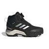 adidas Terrex Зимние Средние Boa Туристические K Дышащие Высокие Детские Уличные Ботинки Черные Детские FU7272