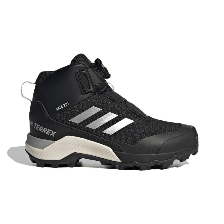 adidas Terrex Зимние Средние Boa Туристические K Дышащие Высокие Детские Уличные Ботинки Черные Детские FU7272