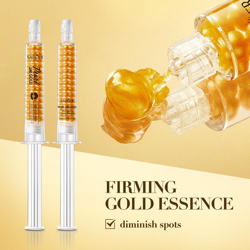 24K Gold Pearl Collagen Water Light Serum SADOER Увлажняющая и увлажняющая